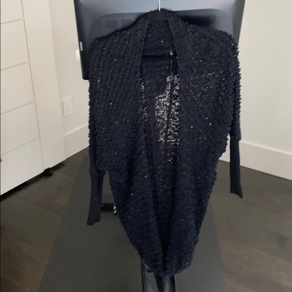 BEBE sequins scattered wrap